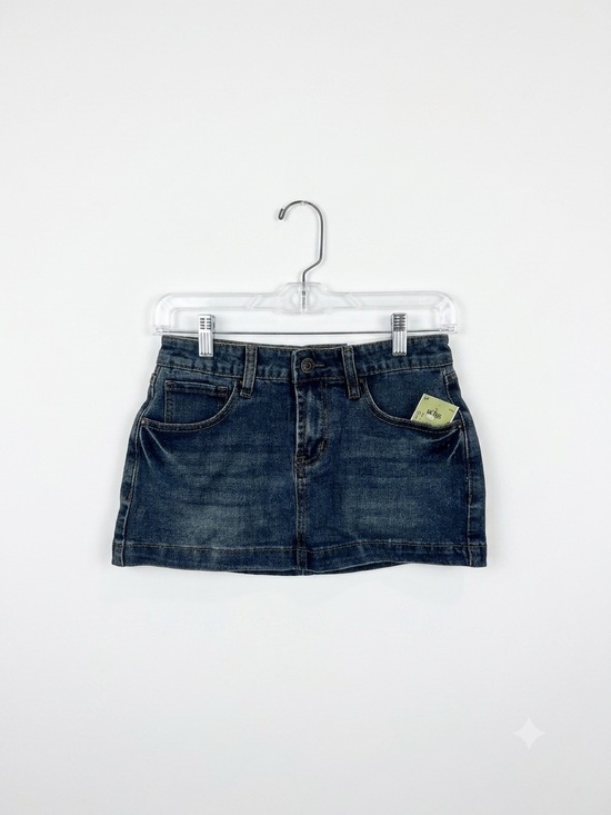 Refrain Dresses & Skirts - Dark Wash Denim Mini Skirt